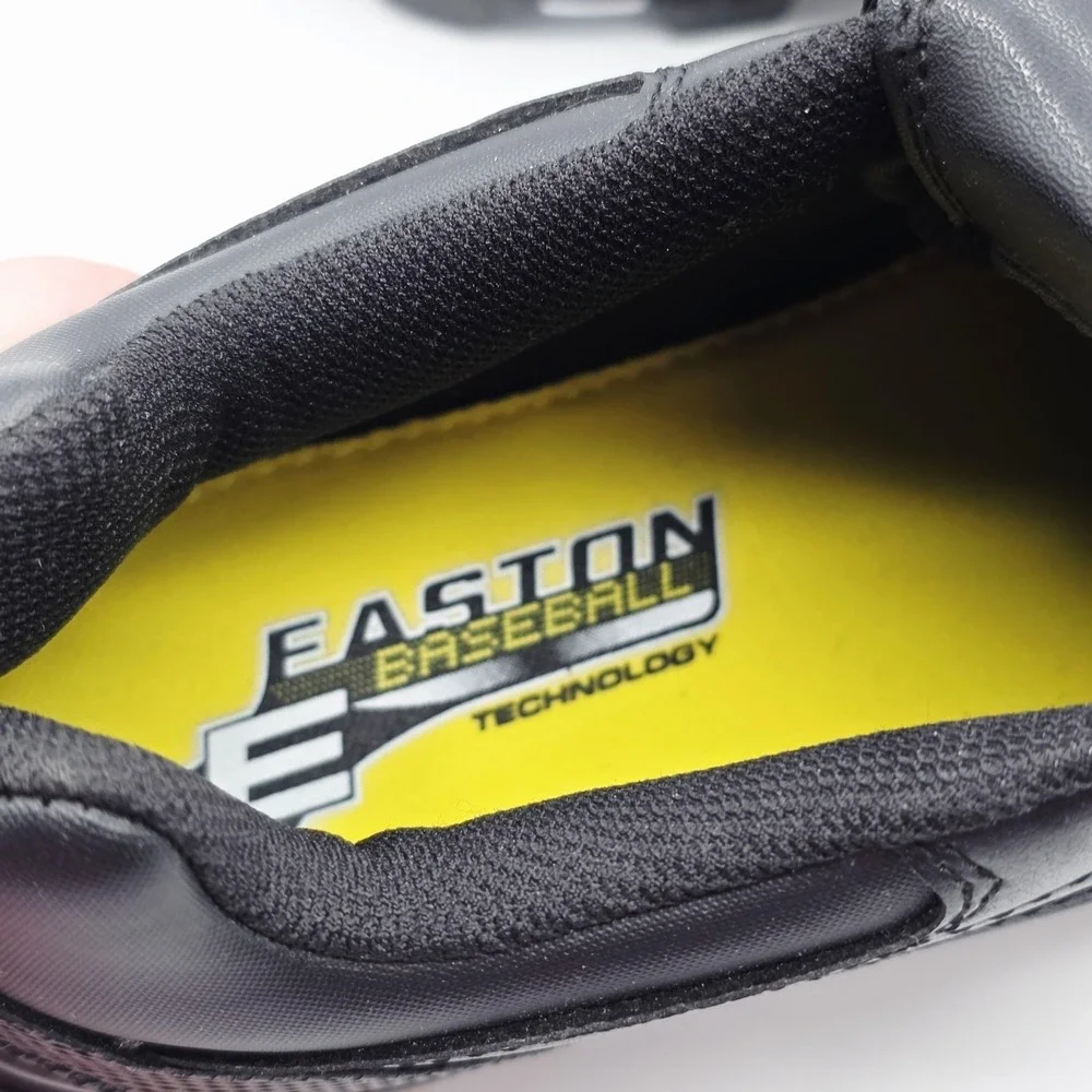 Easton SC-838 Baseball Cleats Mens 9 Molded Studs Black White Low Cut Activewear
